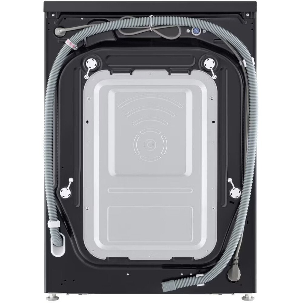 LG F4X5011TBB Washing Machine, 11kg, 1400 Spin, Black, A Rated