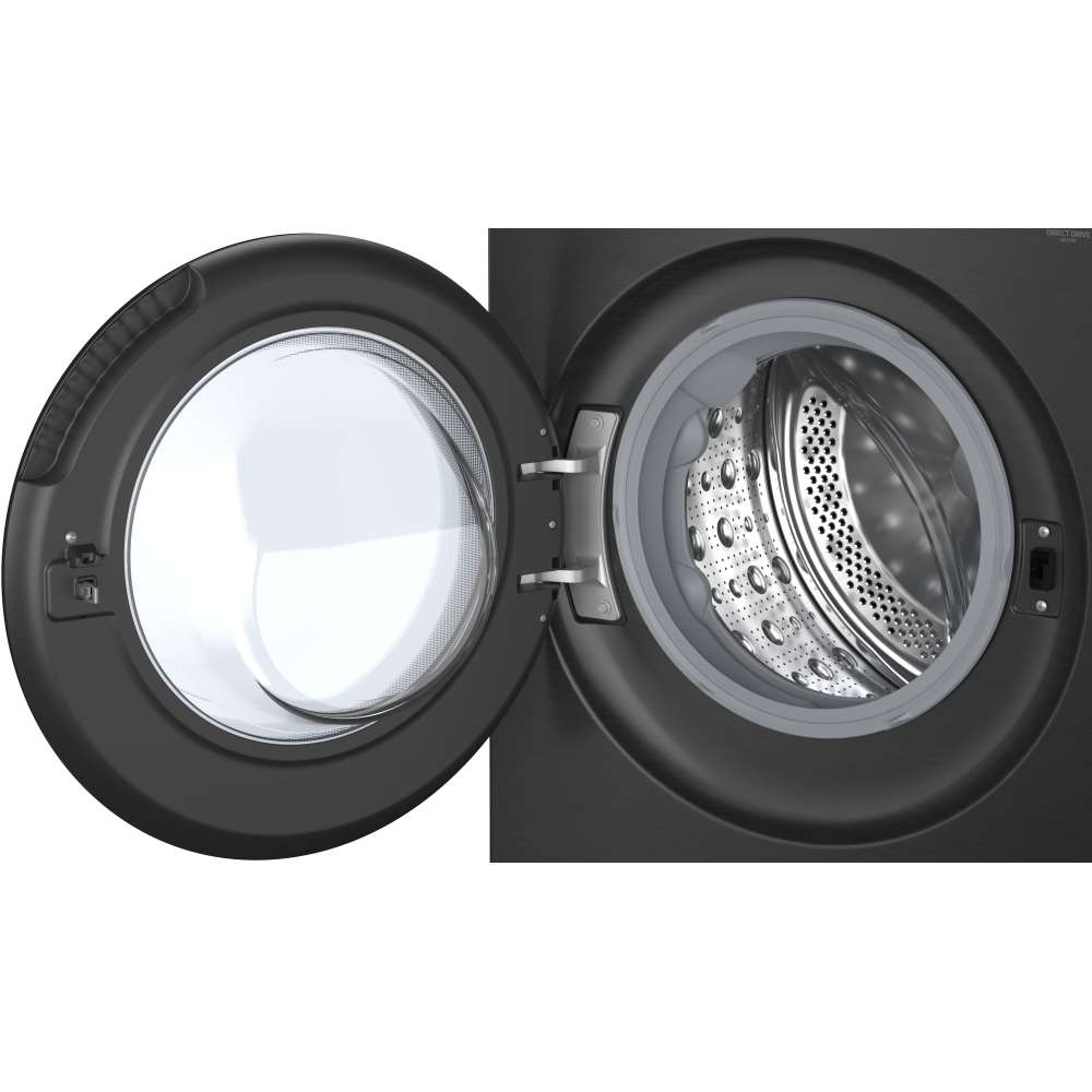 LG F4X7011TBB Washing Machine, 11kg, 1400 Spin, Black, A Rated