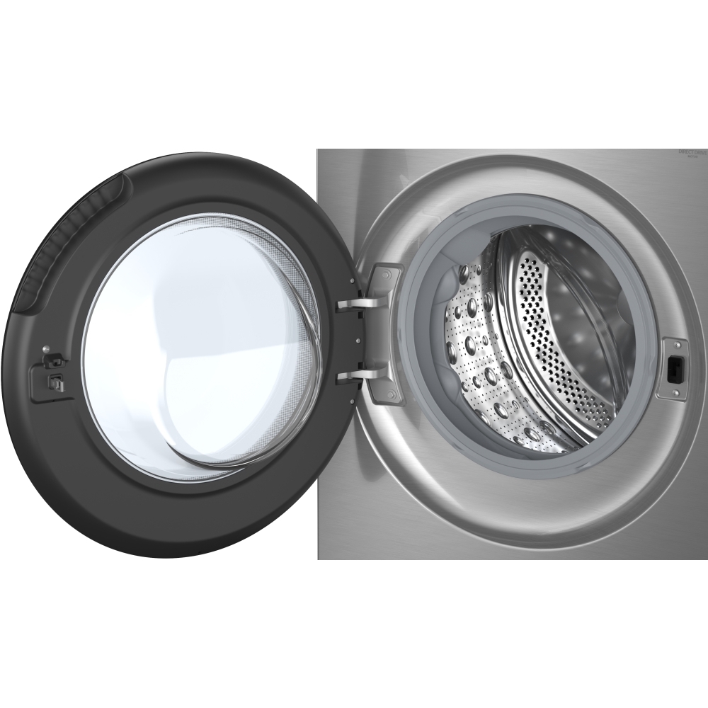 LG F4X7511TSB Washing Machine, 11kg, 1400 Spin, Silver, A Rated