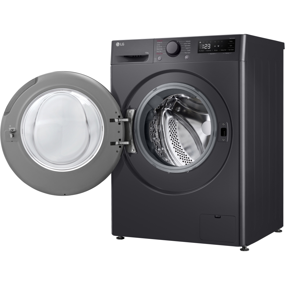LG F4Y510GBLN1 Washing Machine, 10kg, 1400 Spin, Grey, A Rated