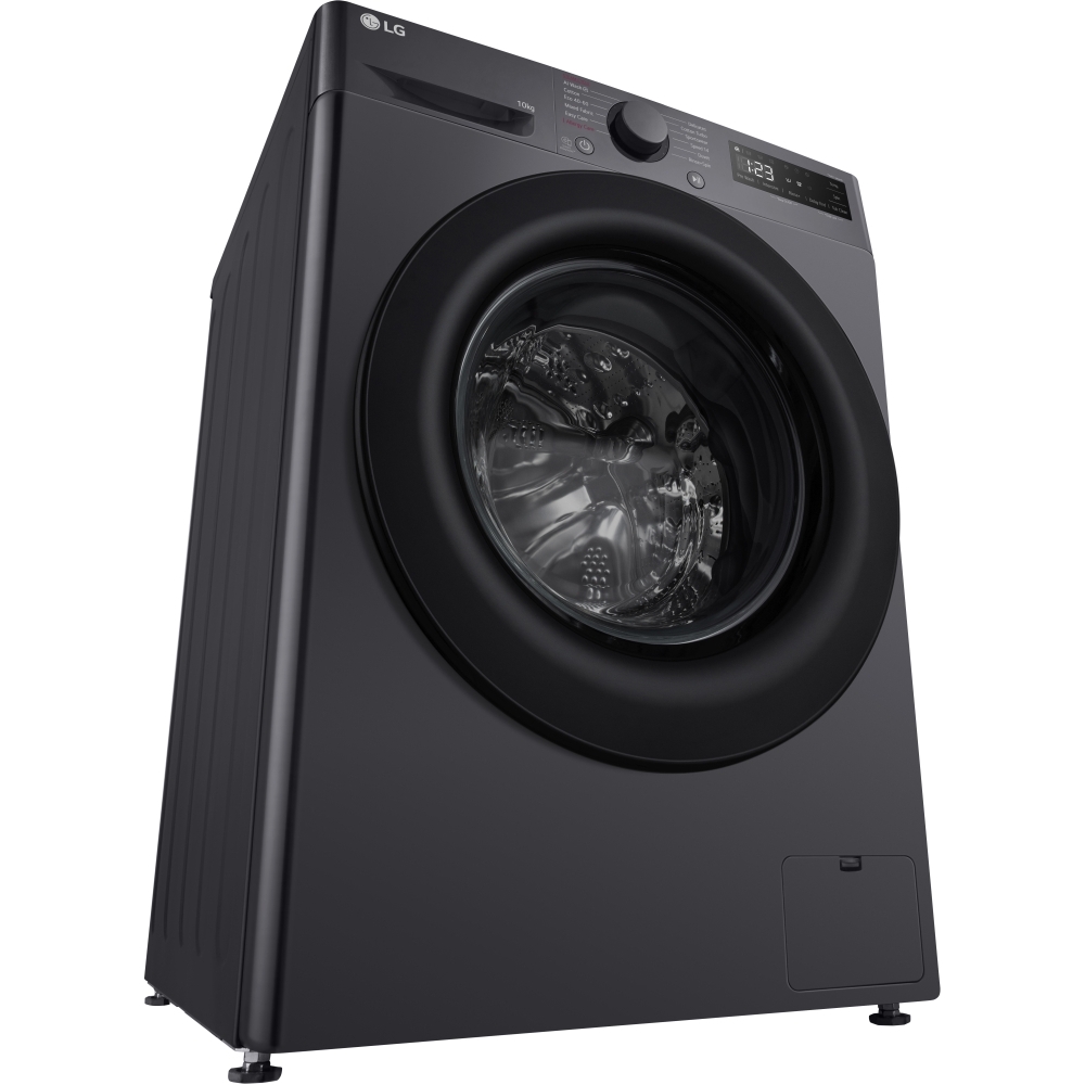 LG F4Y510GBLN1 Washing Machine, 10kg, 1400 Spin, Grey, A Rated
