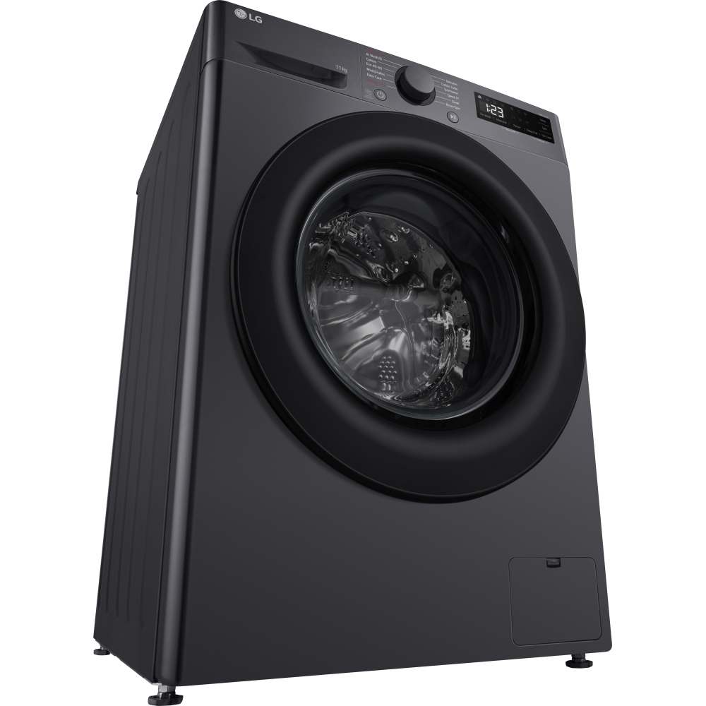 LG F4Y511GBLN1 Washing Machine, 11kg, 1400 Spin, Grey, A Rated
