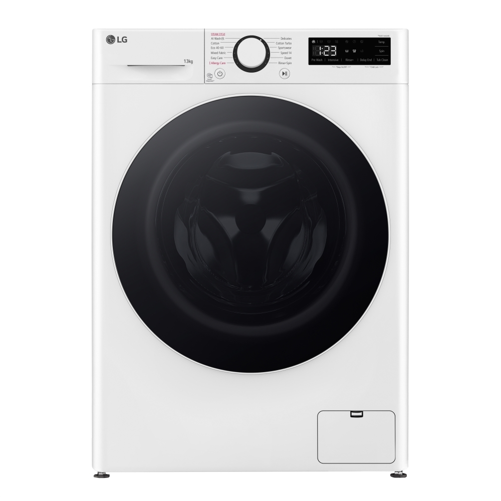 LG F4Y513WWLN1 Washing Machine, 13kg, 1400 Spin, White, A Rated