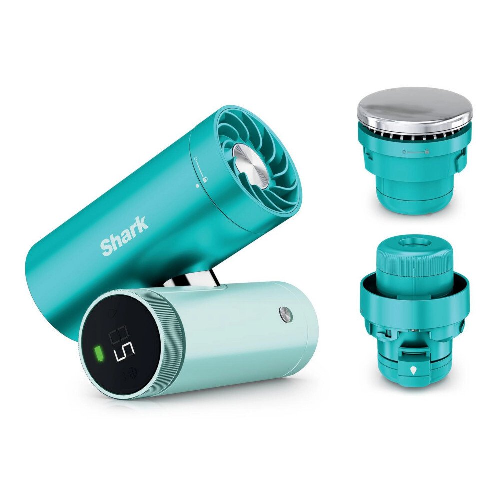 Shark FA022UKBL ChillPill 3-in-1 Fan, Mist & InstaChill System, Glacier, Blue