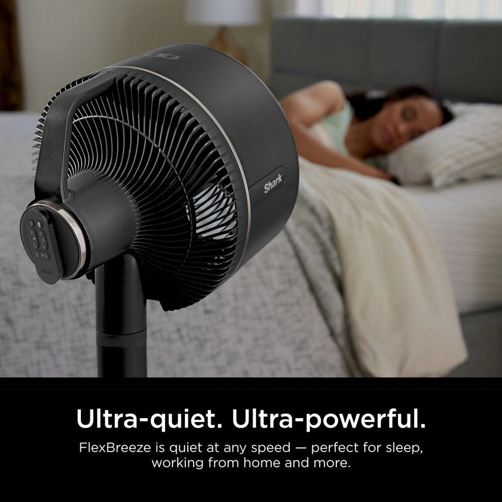 Shark FA220UK FlexBreeze High-Velocity Hybrid Cordless & Corded Fan, Black