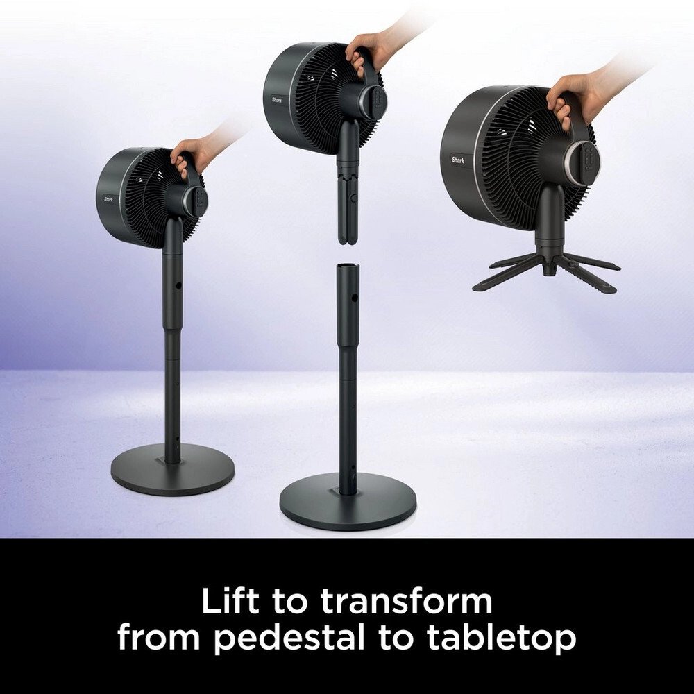 Shark FA220UK FlexBreeze High-Velocity Hybrid Cordless & Corded Fan, Black