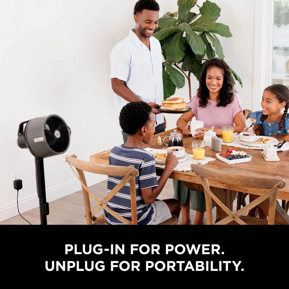 Shark FA300UK FlexBreeze Pro Mist Indoor & Outdoor Fan & Outdoor Misting System, Black