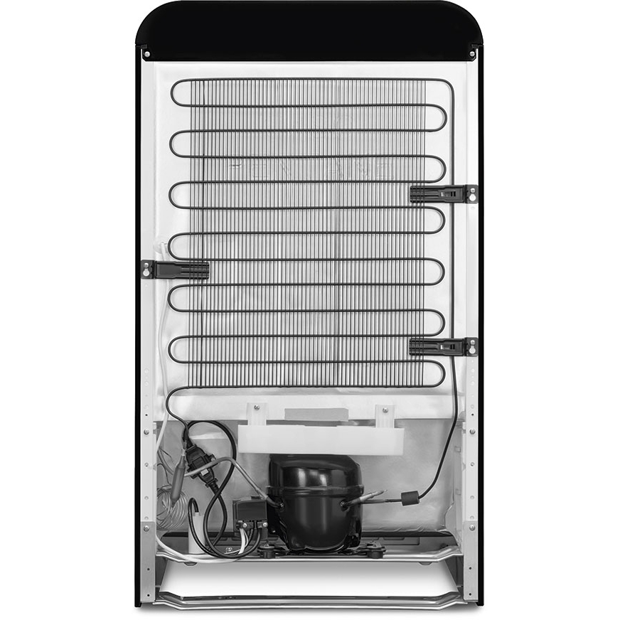 Smeg FAB10HRBL6 Retro Minibar Refrigerator, Black, D Rated