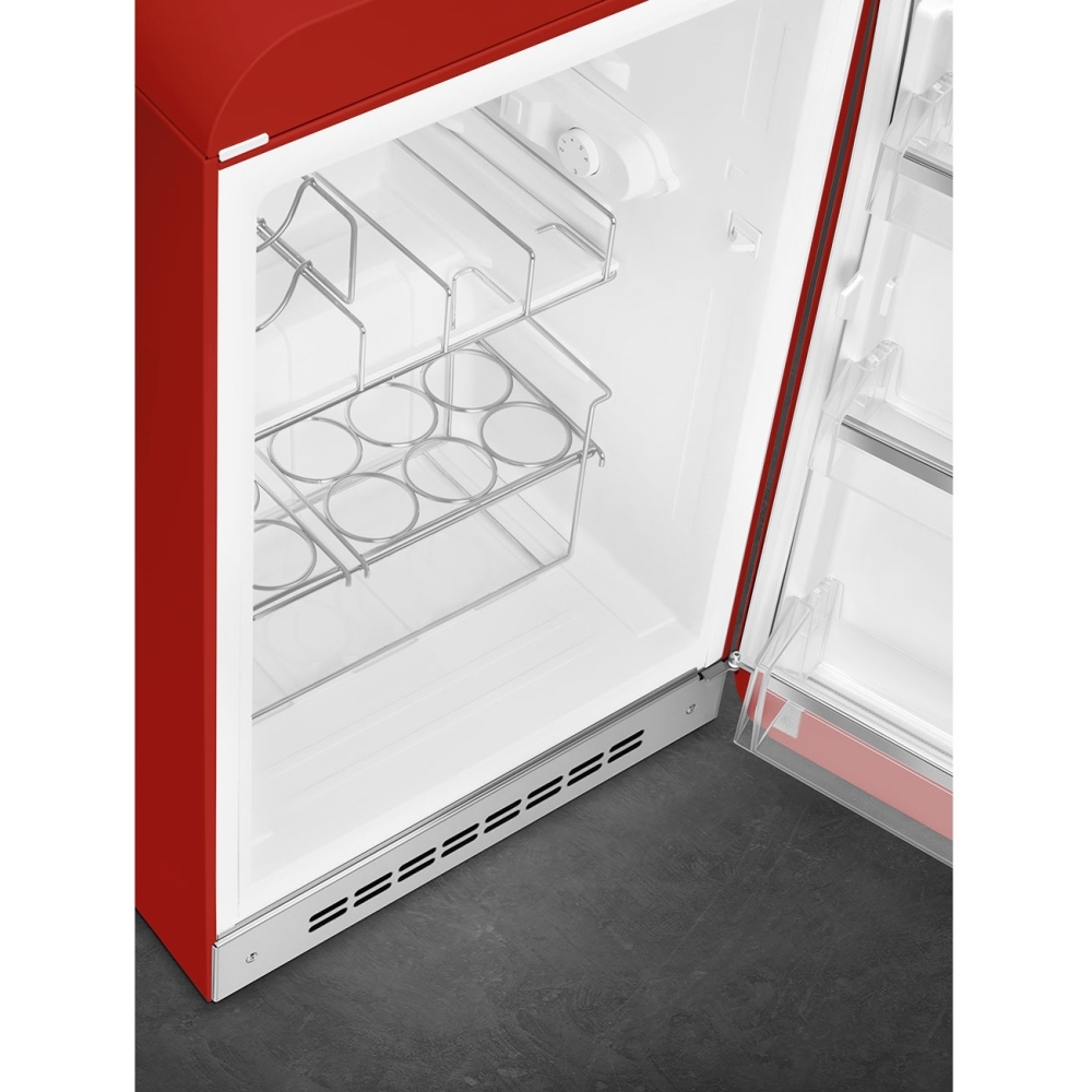 Smeg FAB10HRRD6 Retro Minibar Refrigerator, Red, D Rated