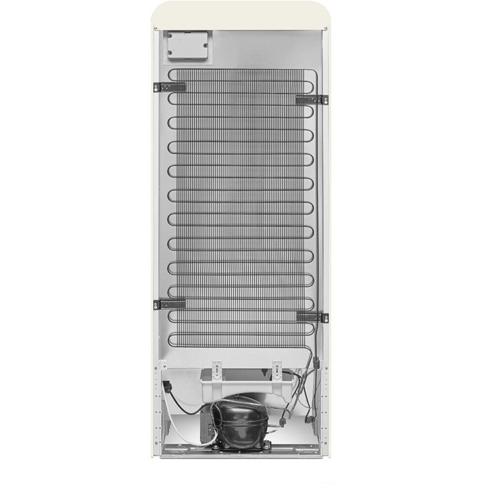Smeg FAB28LCR6UK Retro Tall Fridge with Ice Box, Cream, C Rated