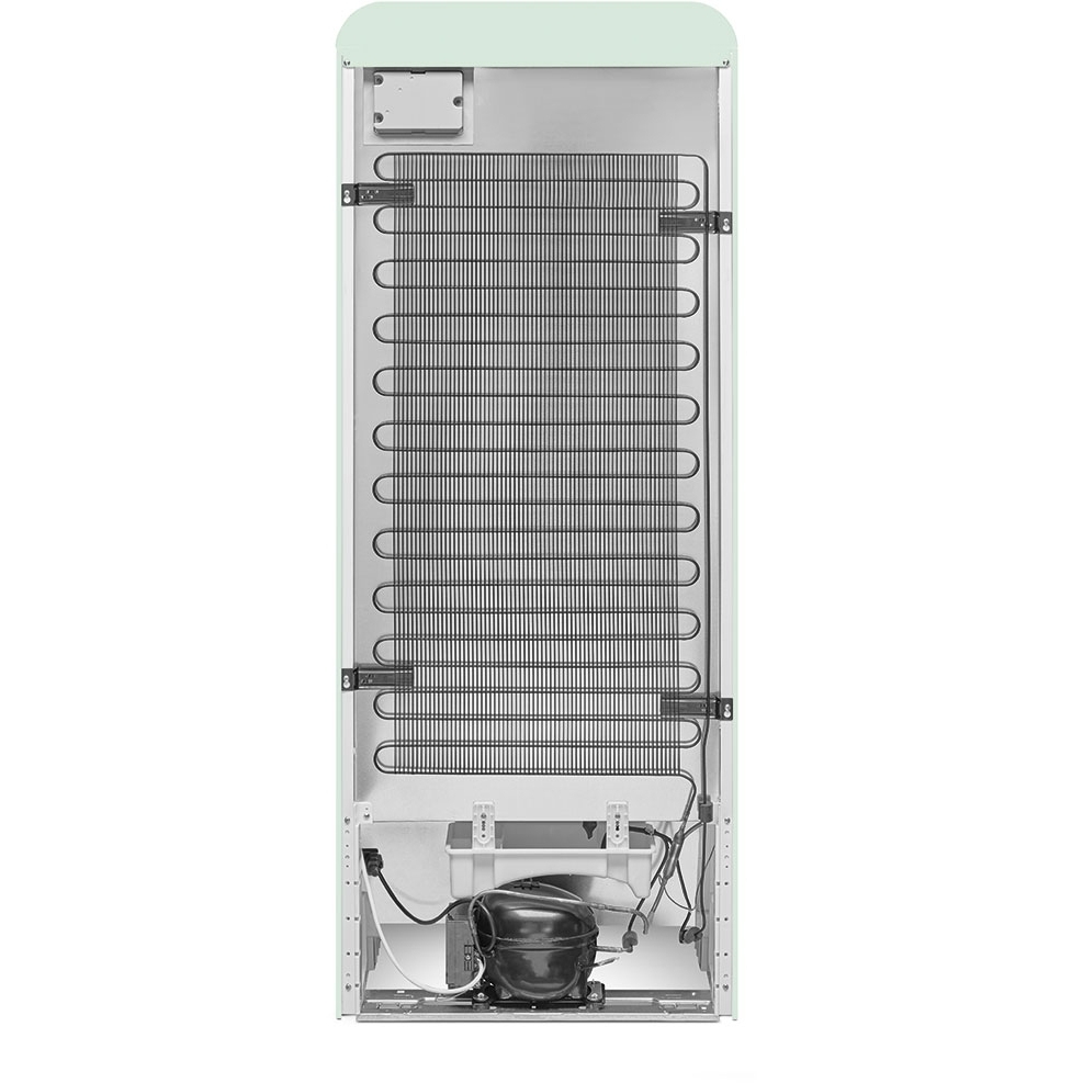 Smeg FAB28LPG6 Retro Tall Fridge with Ice Box, Green, C Rated