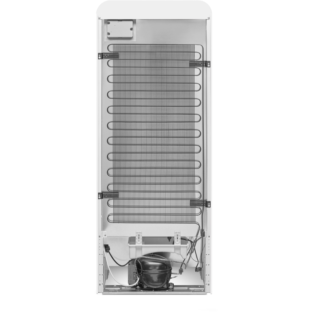 Smeg FAB28LWH6UK Retro Tall Fridge with Ice Box, White, C Rated