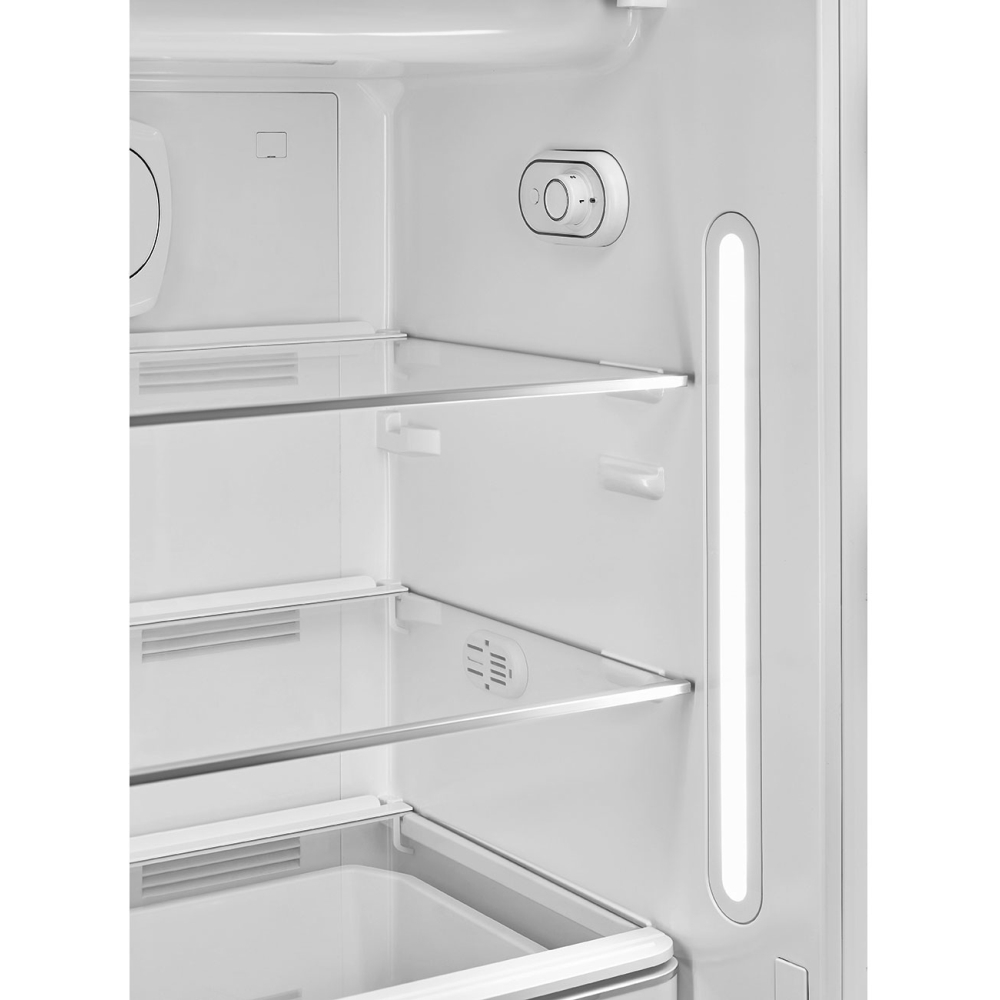 Smeg FAB28ROR6 Retro Tall Fridge with Ice Box, Orange, C Rated