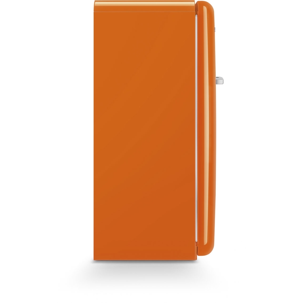 Smeg FAB28ROR6 Retro Tall Fridge with Ice Box, Orange, C Rated