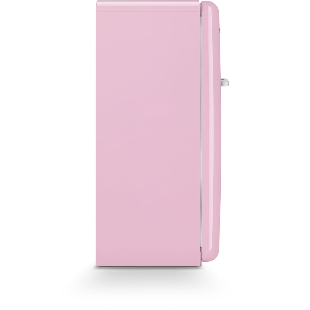 Smeg FAB28RPK6 Retro Tall Fridge with Ice Box, Pink, C Rated