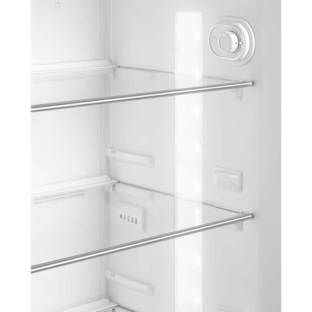 Smeg FAB30LBL6UK Retro Static Fridge Freezer, 80/20, Black, C Rated