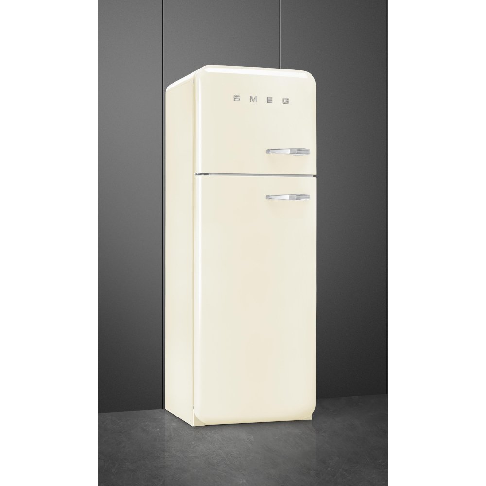 Smeg FAB30LCR6UK Retro Static Fridge Freezer, 80/20, Cream, C Rated