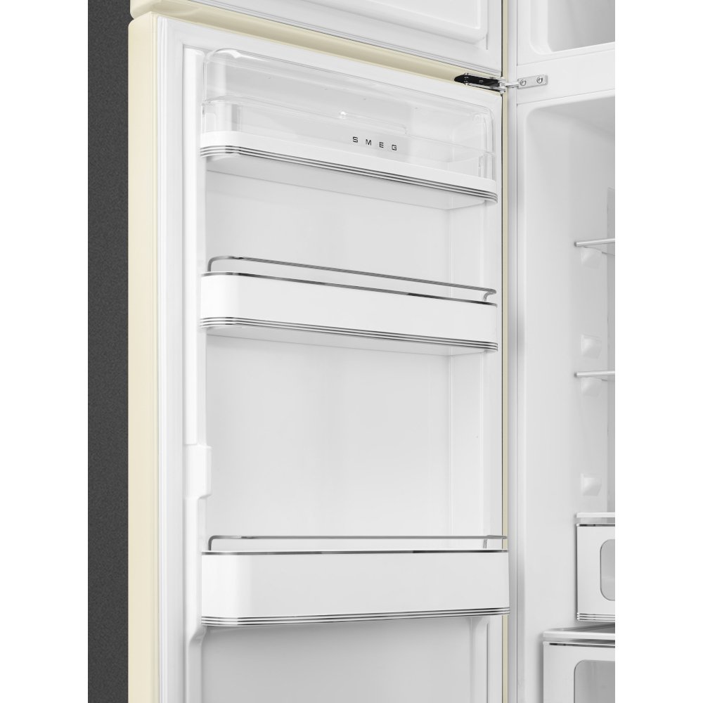 Smeg FAB30LCR6UK Retro Static Fridge Freezer, 80/20, Cream, C Rated