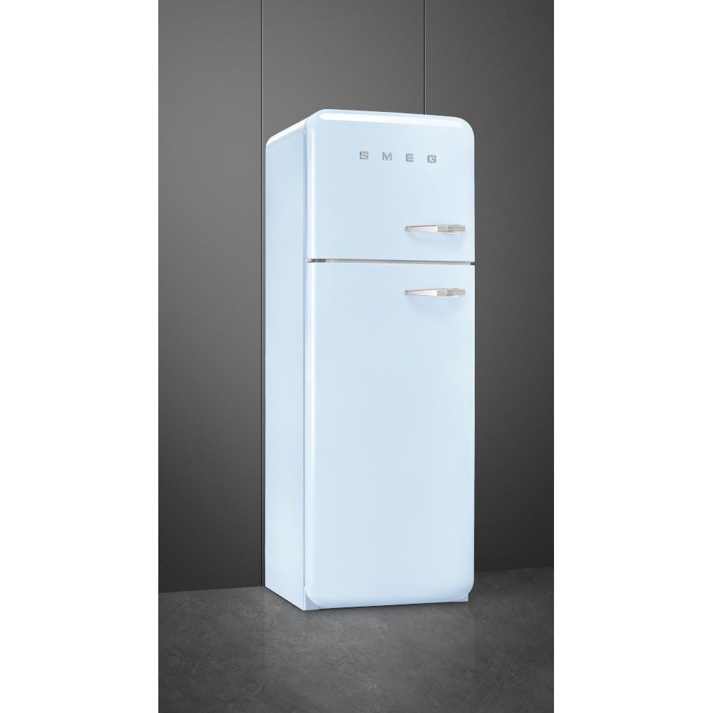 Smeg FAB30LPB6UK Retro Static Fridge Freezer, 80/20, Blue, C Rated