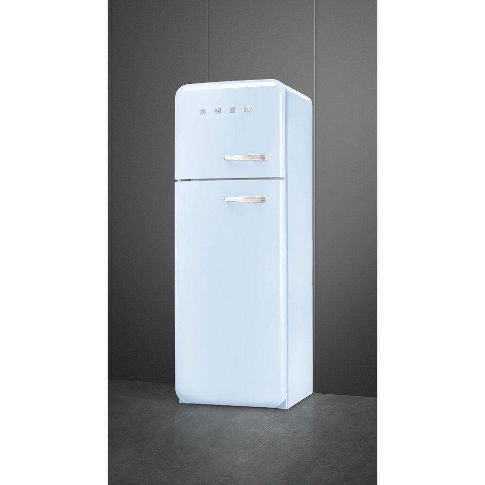 Smeg FAB30LPB6UK Retro Static Fridge Freezer, 80/20, Blue, C Rated