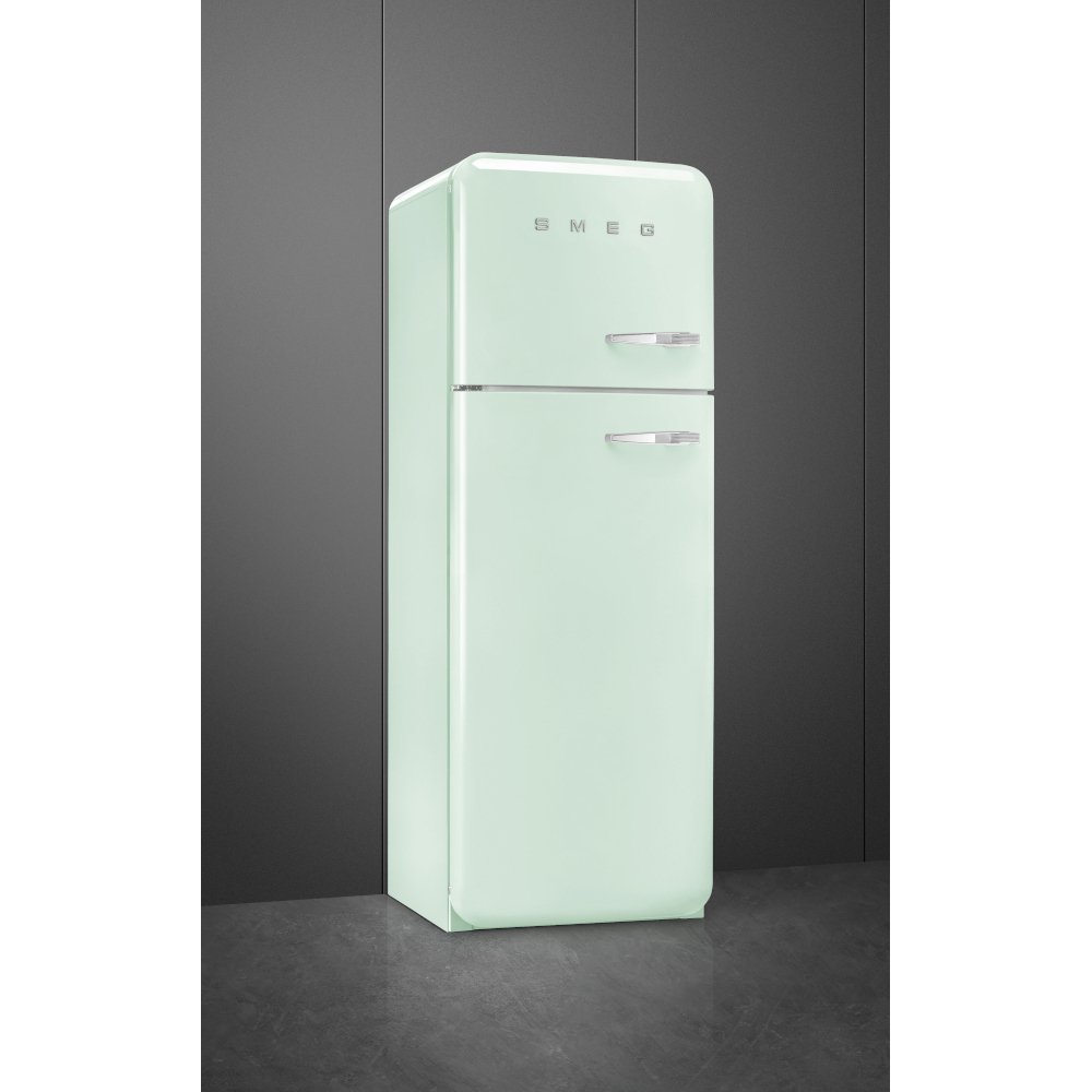 Smeg FAB30LPG6UK Retro Static Fridge Freezer, 80/20, Green, C Rated