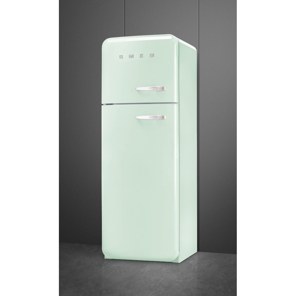Smeg FAB30LPG6UK Retro Static Fridge Freezer, 80/20, Green, C Rated