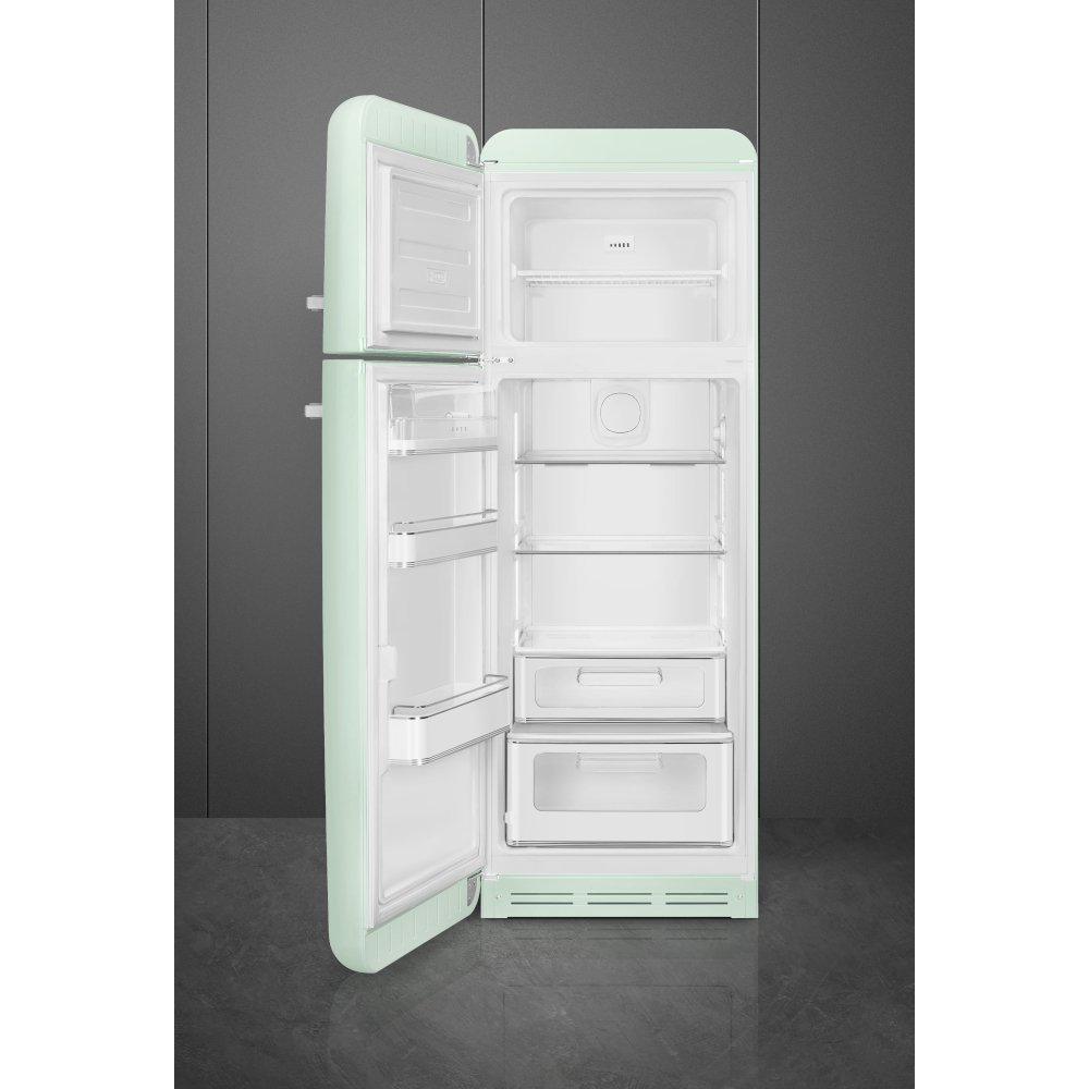 Smeg FAB30LPG6UK Retro Static Fridge Freezer, 80/20, Green, C Rated