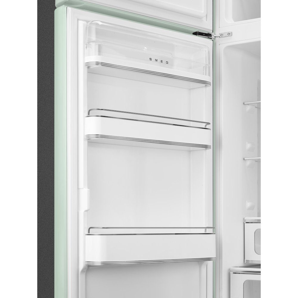 Smeg FAB30LPG6UK Retro Static Fridge Freezer, 80/20, Green, C Rated