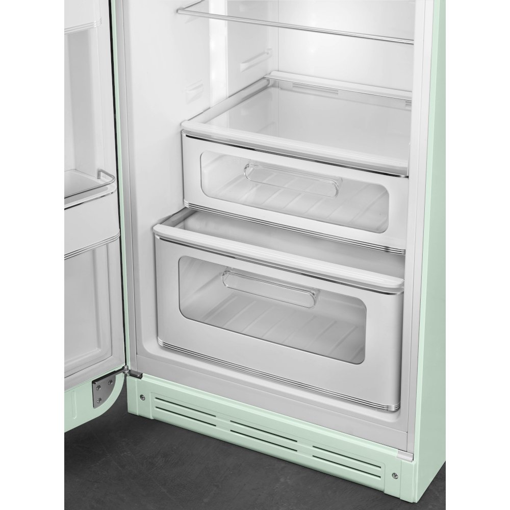 Smeg FAB30LPG6UK Retro Static Fridge Freezer, 80/20, Green, C Rated