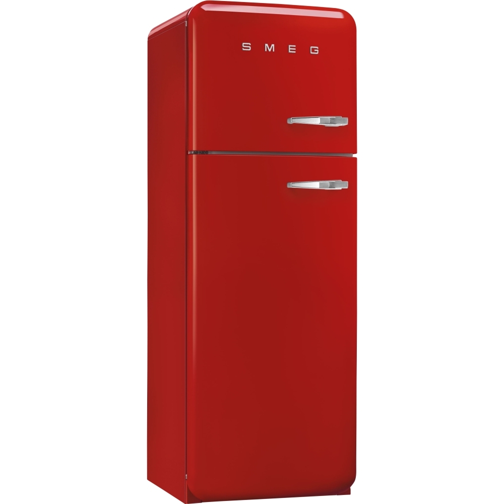 Smeg FAB30LRD5UK Retro Static Fridge Freezer, 80/20, Red, D Rated