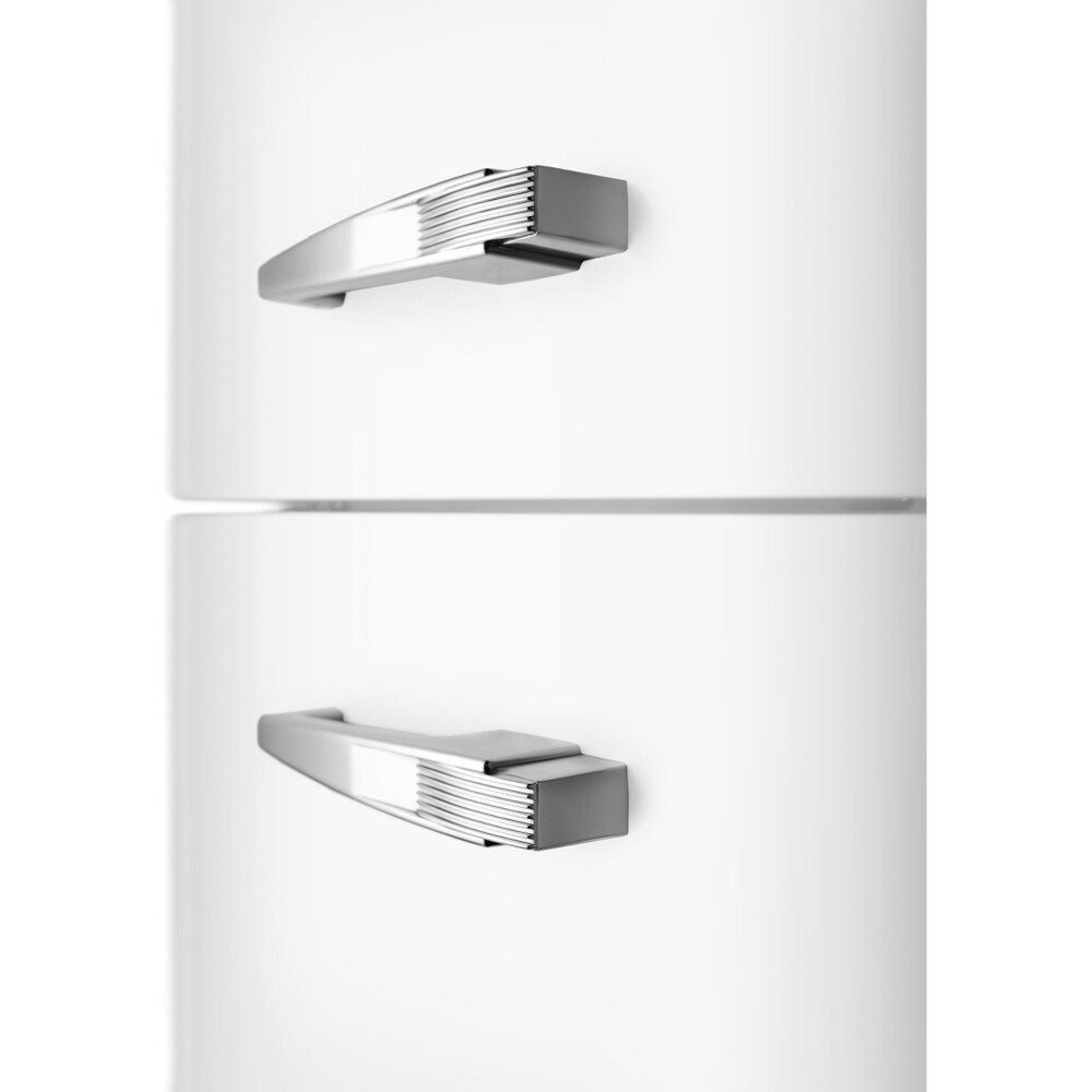 Smeg FAB30LWH6UK Retro Static Fridge Freezer, Fixed Hinge, 80/20, White, C Rated