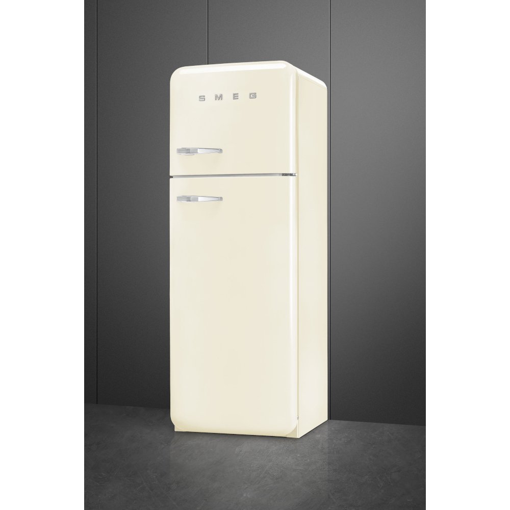 Smeg FAB30RCR6UK Retro Static Fridge Freezer, 80/20, Cream, C Rated