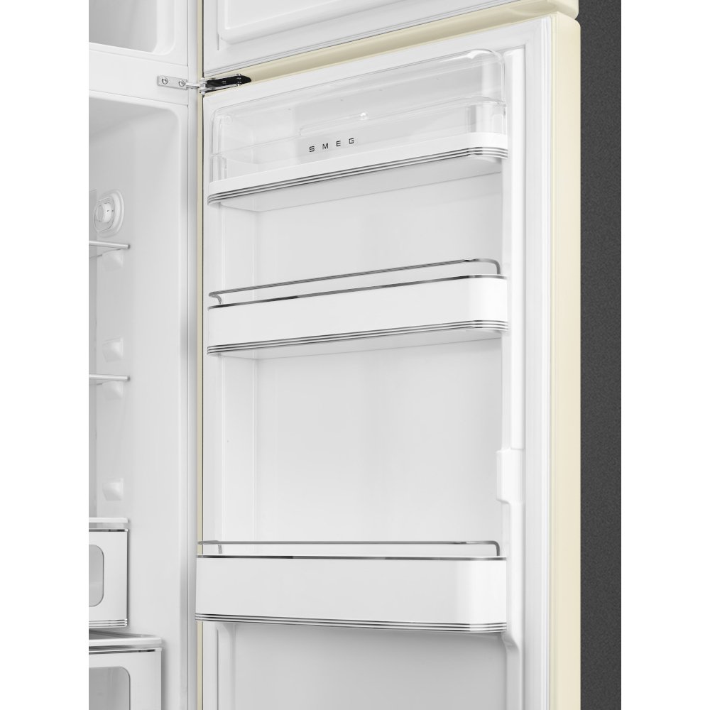 Smeg FAB30RCR6UK Retro Static Fridge Freezer, 80/20, Cream, C Rated