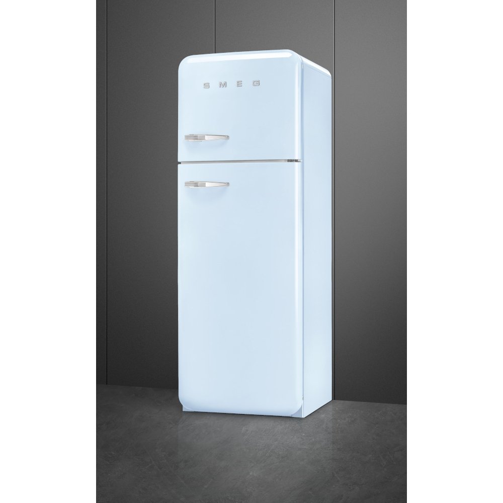 Smeg FAB30RPB6UK Retro Static Fridge Freezer, 80/20, Blue, C Rated