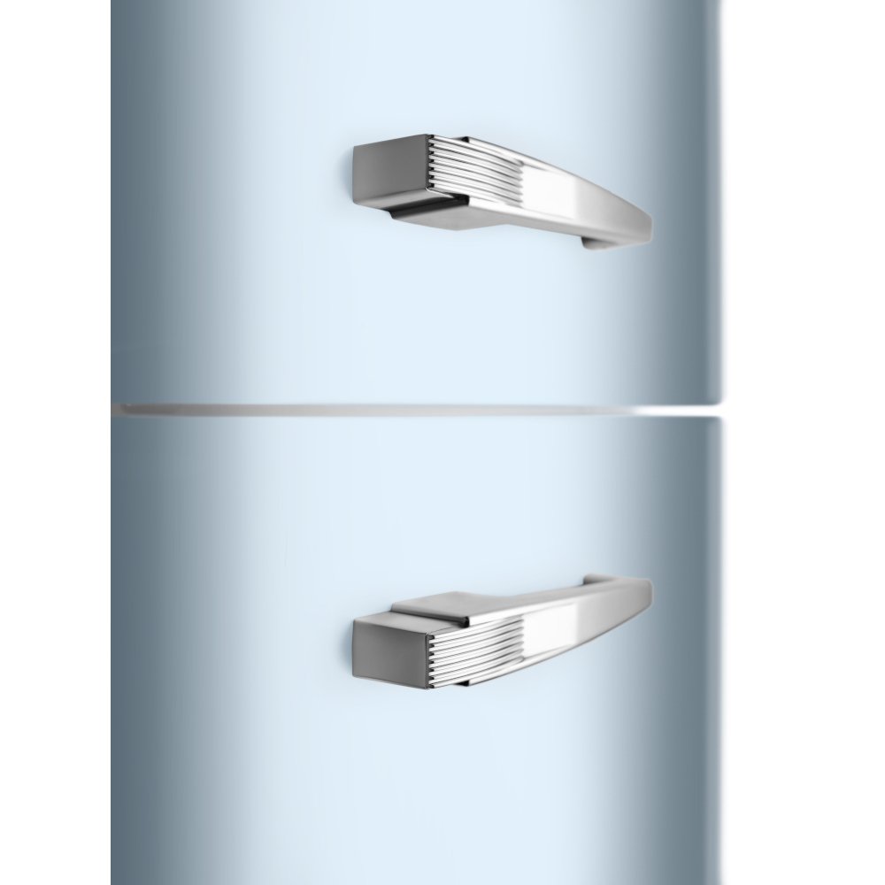 Smeg FAB30RPB6UK Retro Static Fridge Freezer, 80/20, Blue, C Rated