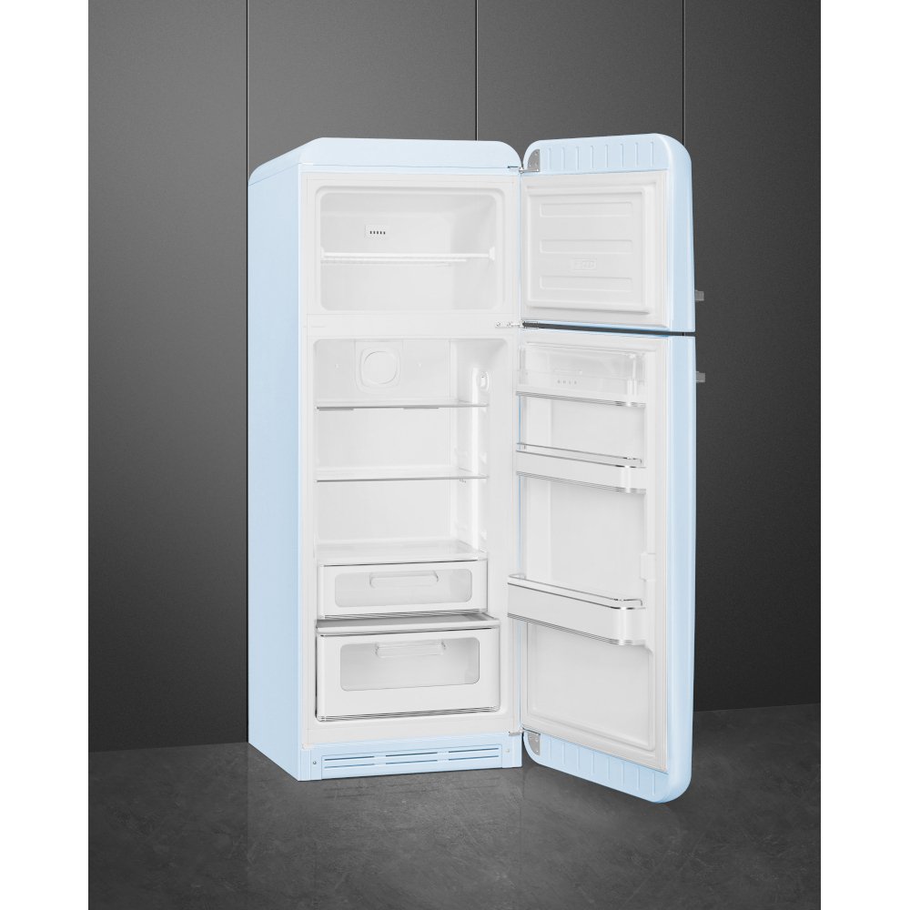 Smeg FAB30RPB6UK Retro Static Fridge Freezer, 80/20, Blue, C Rated