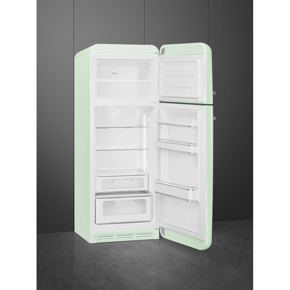 Smeg FAB30RPG6UK Retro Static Fridge Freezer, 80/20, Green, C Rated