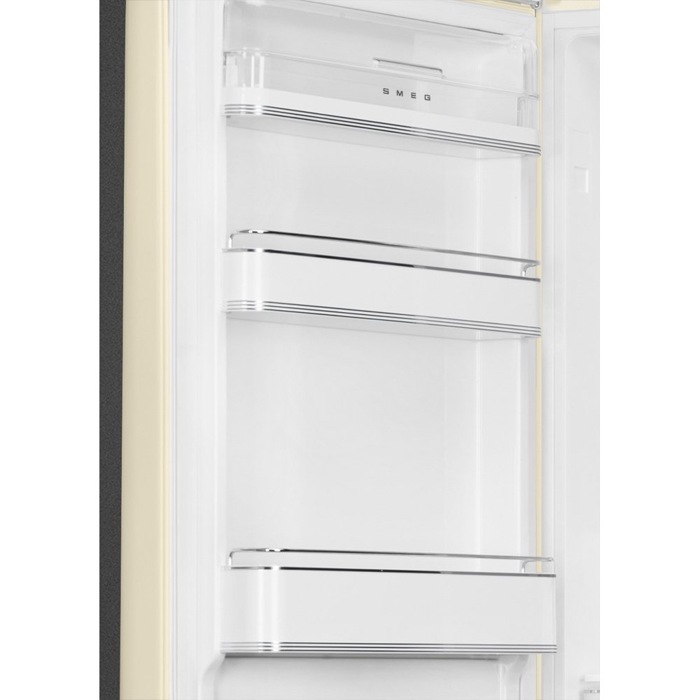 Smeg FAB32LCR6UK Retro Total No Frost Fridge Freezer, 60/40, Cream, C Rated