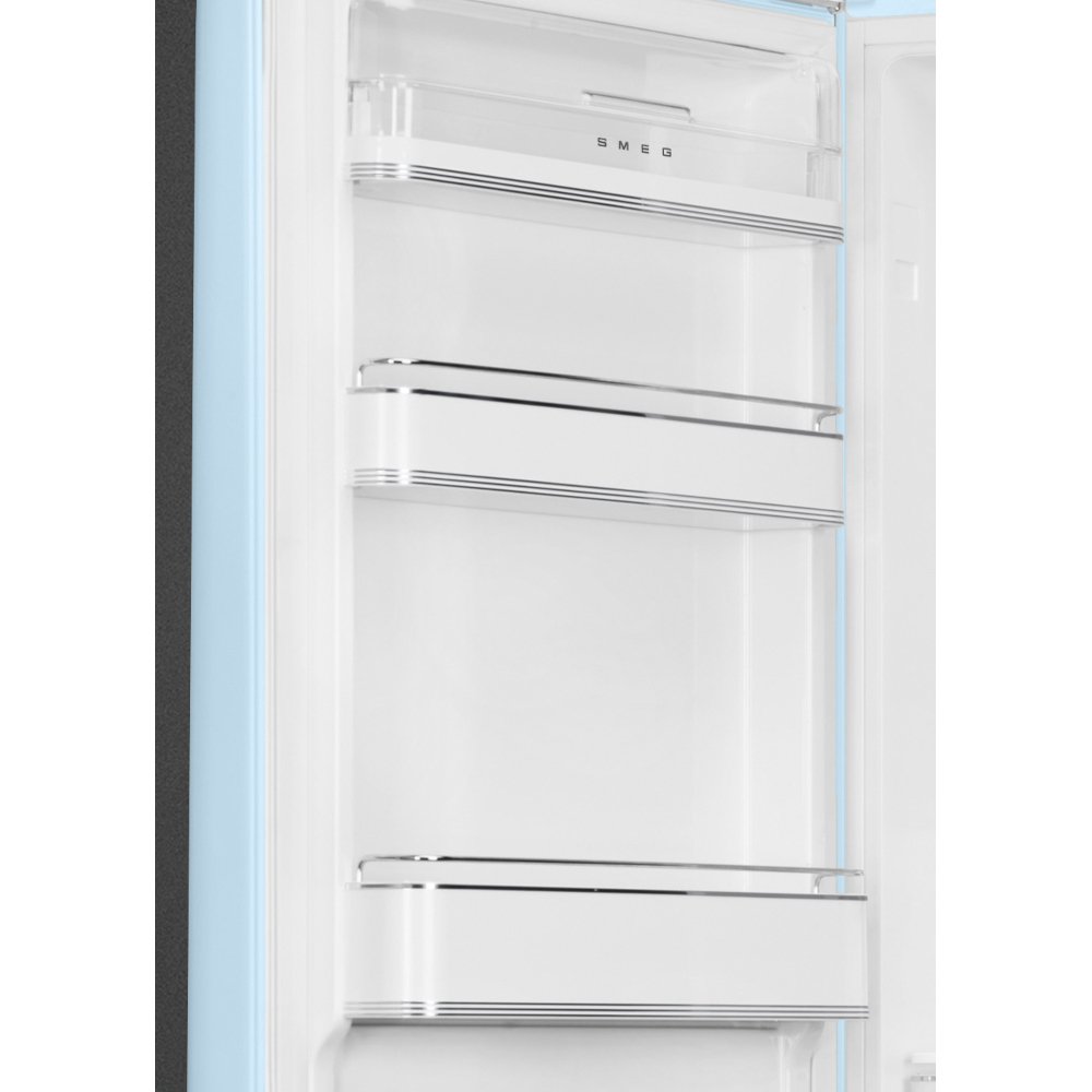 Smeg FAB32LPB6UK Retro Total No Frost Fridge Freezer, 60/40, Blue, C Rated
