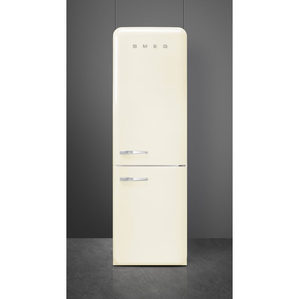 Smeg FAB32RCR6UK Retro Total No Frost Fridge Freezer, 60/40, Cream, C Rated