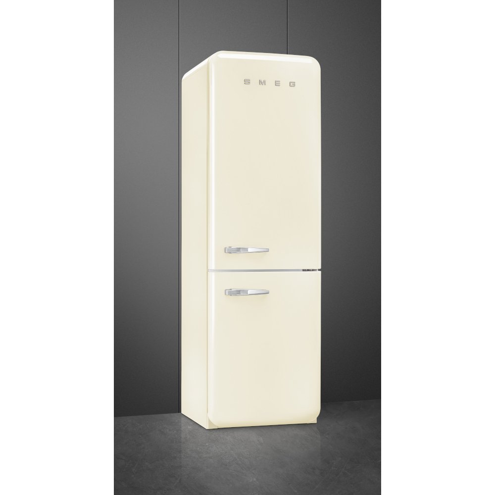 Smeg FAB32RCR6UK Retro Total No Frost Fridge Freezer, 60/40, Cream, C Rated