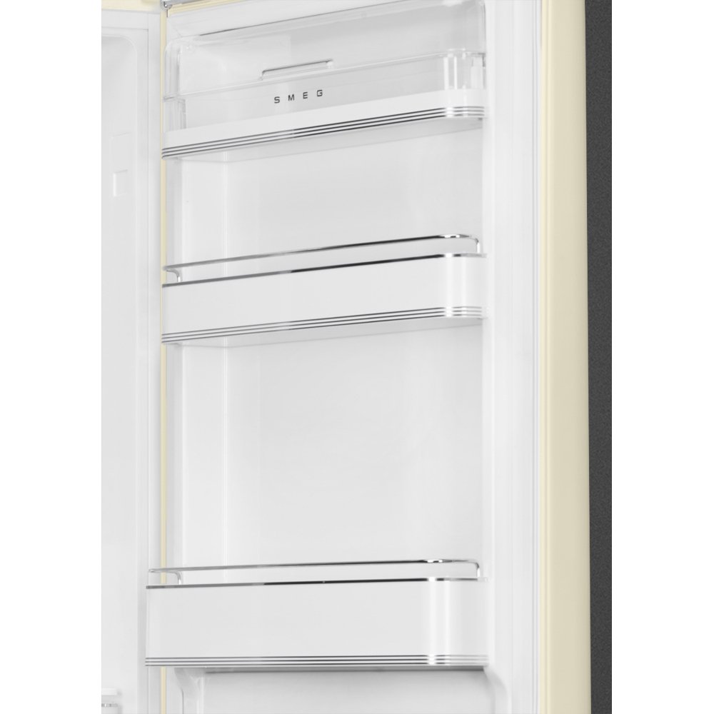 Smeg FAB32RCR6UK Retro Total No Frost Fridge Freezer, 60/40, Cream, C Rated
