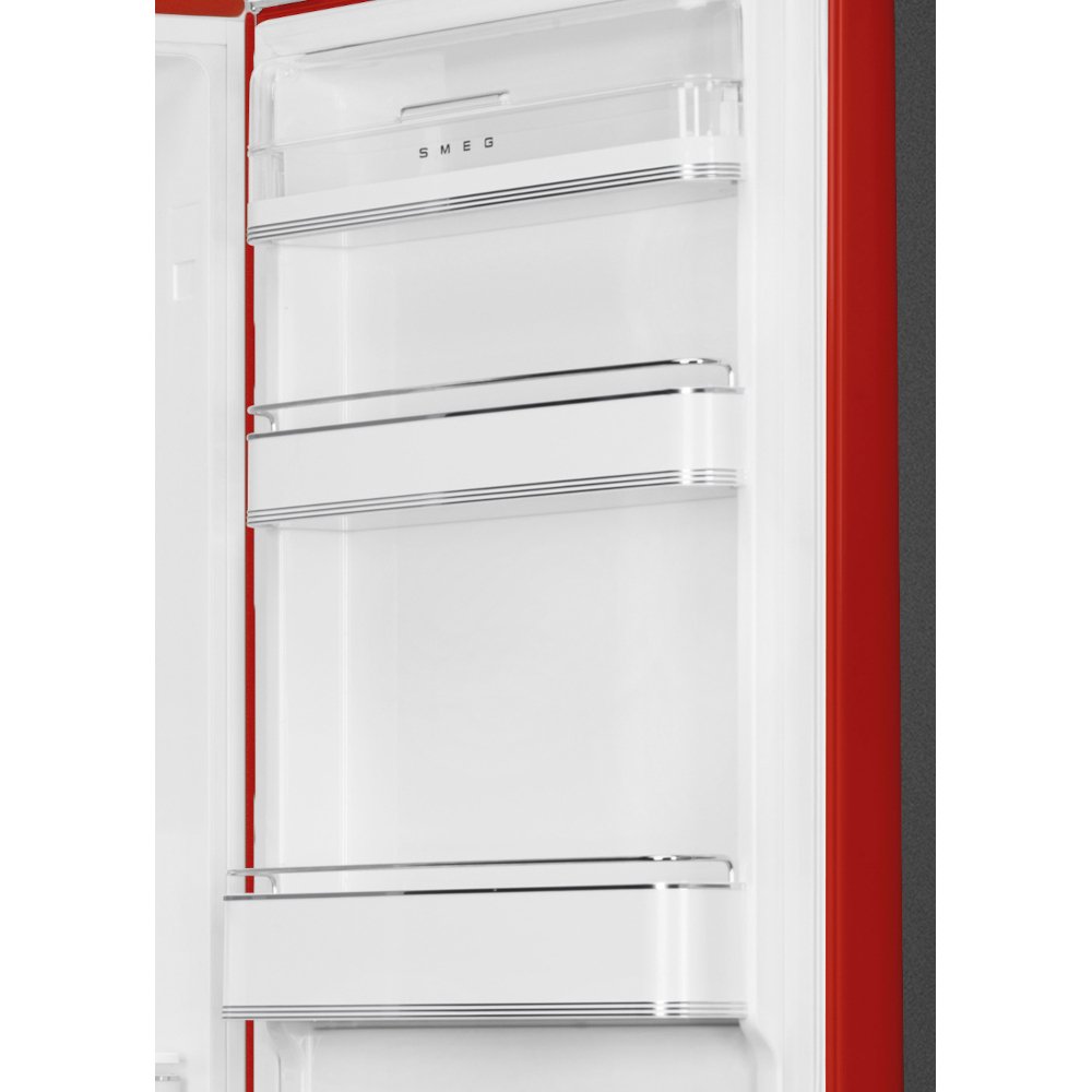 Smeg FAB32RRD6UK Retro Total No Frost Fridge Freezer, 60/40, Red, C Rated