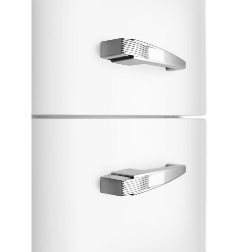 Smeg FAB32RWH6UK Retro Total No Frost Fridge Freezer, 60/40, White, C Rated