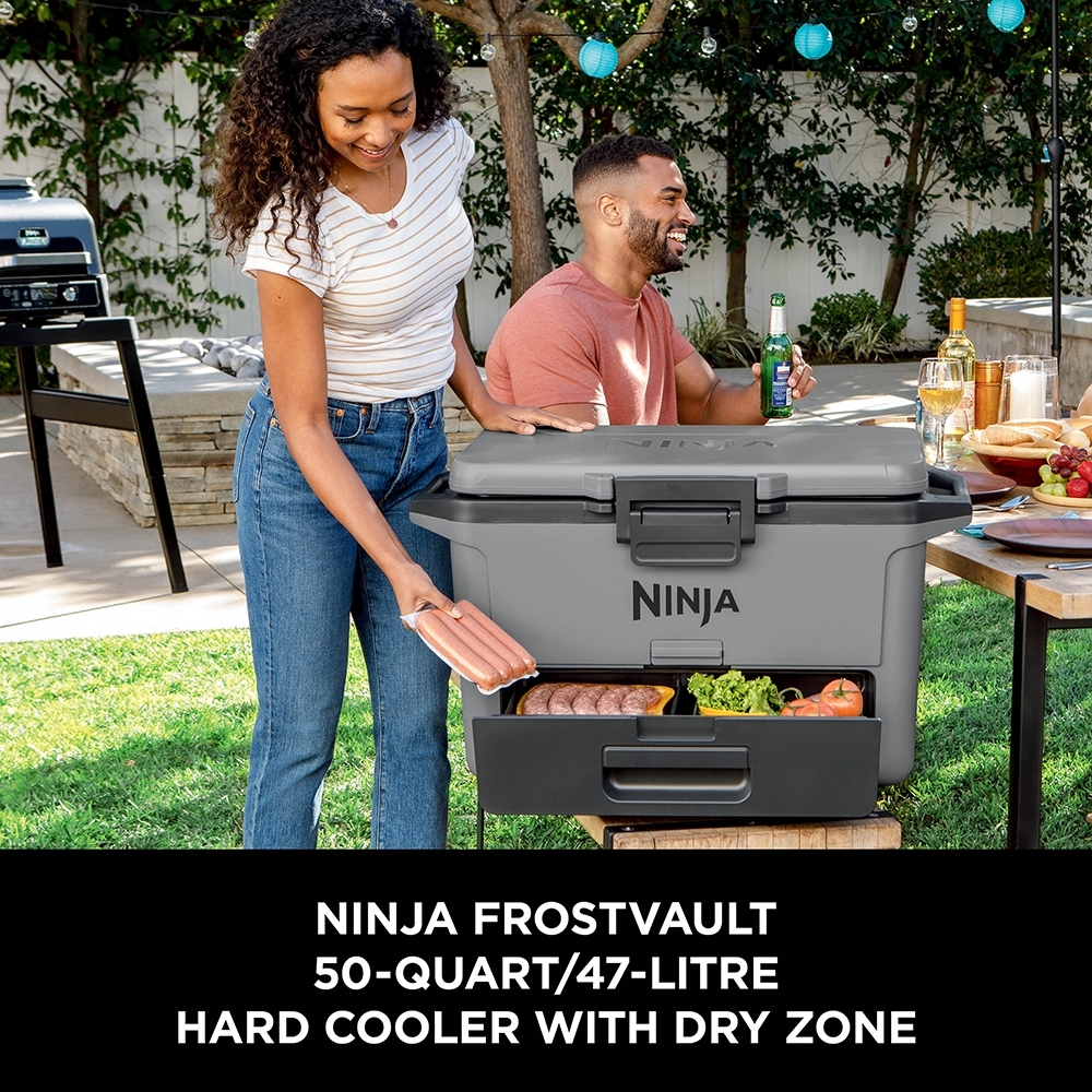 Ninja FB151UKGY FrostVault 50QT/47L Hard Cooler, Slate Grey 