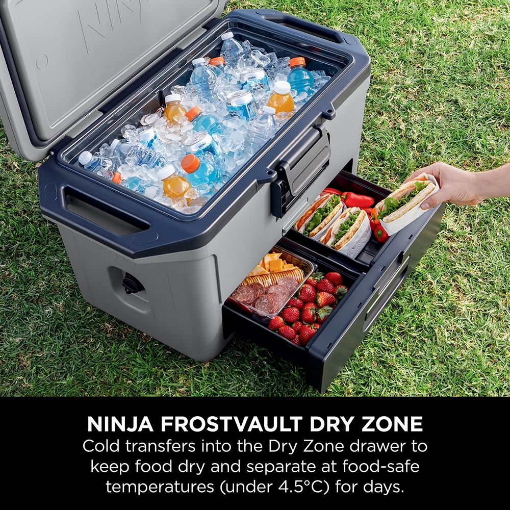 Ninja FB151UKGY FrostVault 50QT/47L Hard Cooler, Slate Grey 