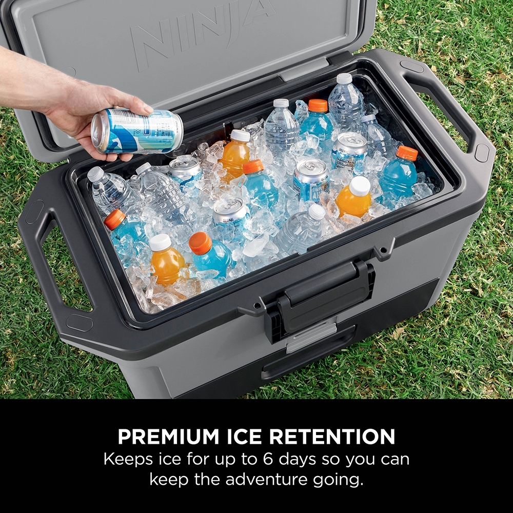 Ninja FB151UKGY FrostVault 50QT/47L Hard Cooler, Slate Grey 