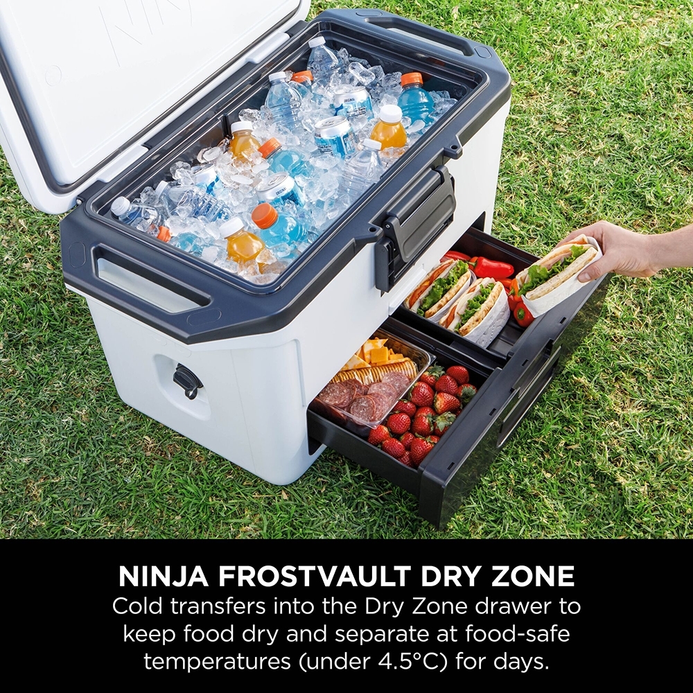 Ninja FB151UKWH FrostVault 50QT/47L Hard Cooler, Cloud White 