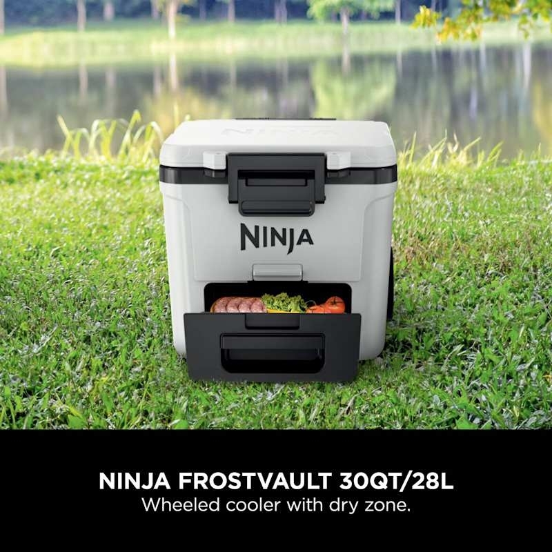 Ninja FB230UKWH FrostVault 28L Wheeled Cooler with Dry Zone