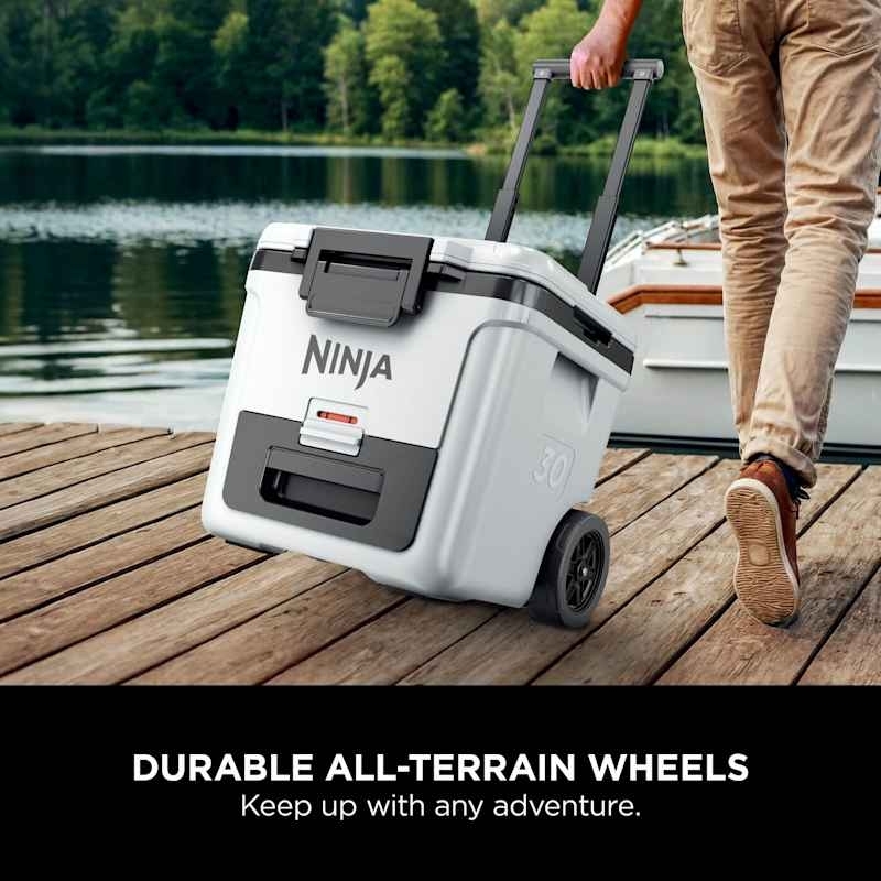 Ninja FB230UKWH FrostVault 28L Wheeled Cooler with Dry Zone